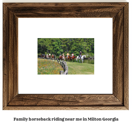 family horseback riding near me in Milton, Georgia